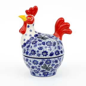 Pojemnik kogut D61 h-20,5 cm <br> 1443X Ważka w kwiatach